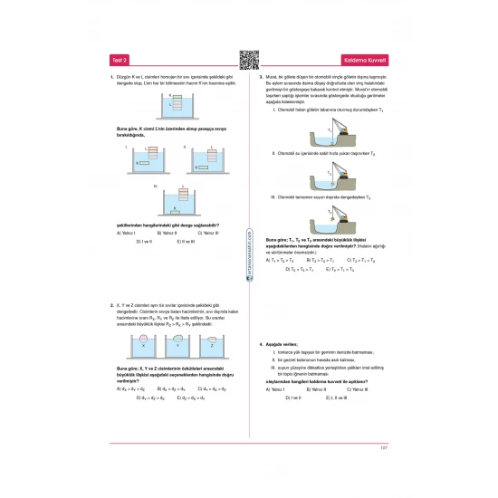 Ertan Sinan Şahin TYT Fizik Soru Bankası KR Akademi Yayınları