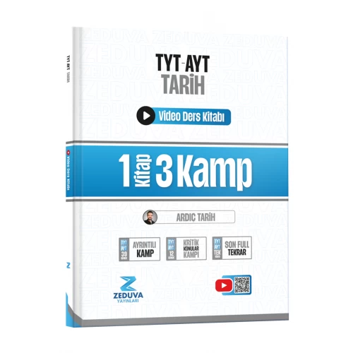 Zeduva Yayınları Soner Ardıç Tarih TYT-AYT Tarih 1 Kitap 3 Kamp Video Ders Kitabı Zeduva Yayınları Soner Ardıç Tarih TYT-AYT Tarih 1 Kitap 3 Kamp Video Ders Kitabı
