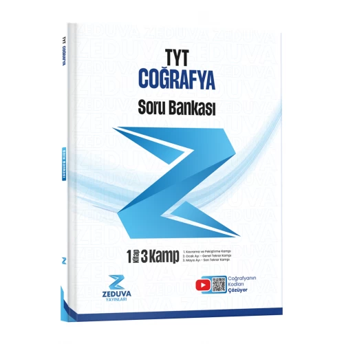 Zeduva Yayınları Coğrafyanın Kodları TYT Coğrafya 1 Kitap 3 Kamp Soru Bankası Zeduva Yayınları Coğrafyanın Kodları TYT Coğrafya 1 Kitap 3 Kamp Soru Bankası