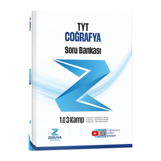 Zeduva Yayınları Coğrafyanın Kodları TYT Coğrafya 1 Kitap 3 Kamp Soru Bankası