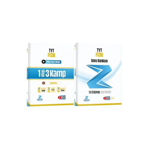 Zeduva Yayınları Fizikfinito TYT Fizik 1 Kitap 3 Kamp Video Ders Kitabı ve Soru Bankası Seti
