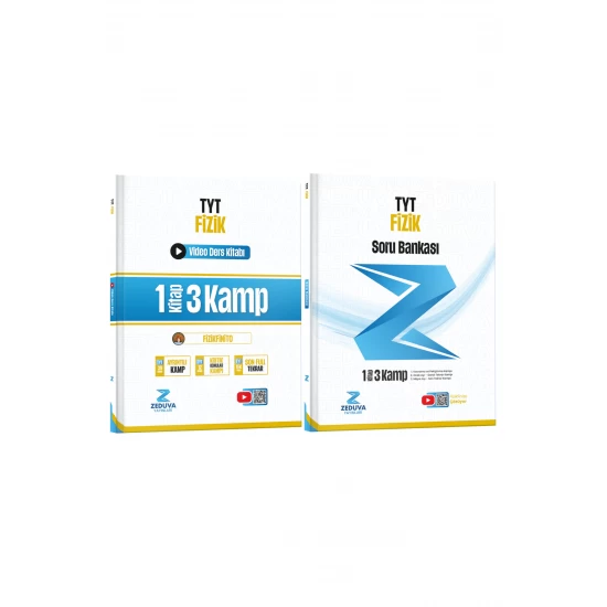 Zeduva Yayınları Fizikfinito TYT Fizik 1 Kitap 3 Kamp Video Ders Kitabı ve Soru Bankası Seti
