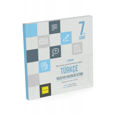 Kare Yayınları 7. Sınıf 1. Dönem Türkçe Yazılıya Hazırlık Kitabı