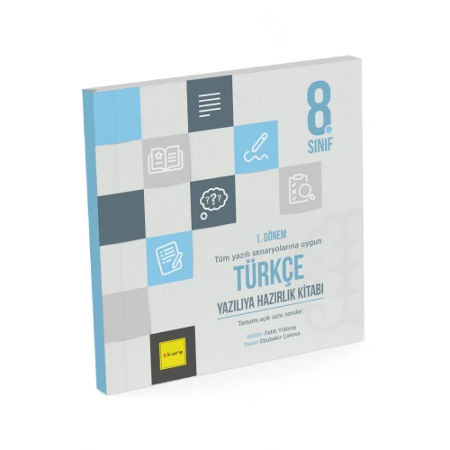 Kare Yayınları 8. Sınıf LGS 1. Dönem Türkçe Yazılıya Hazırlık Kitabı Kare Yayınları 8. Sınıf LGS 1. Dönem Türkçe Yazılıya Hazırlık Kitabı