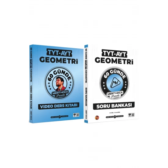 2026 60 Günde TYT-AYT Geometri Video Ders Kitabı & Soru Bankası Seti Mert Hoca