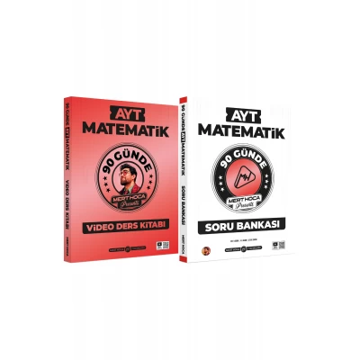 2026 Mert Hoca 90 Günde AYT Matematik Video Ders Kitabı ve AYT Matematik Soru Bankası Seti