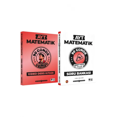 2026 Mert Hoca 90 Günde AYT Matematik Video Ders Kitabı ve AYT Matematik Soru Bankası Seti