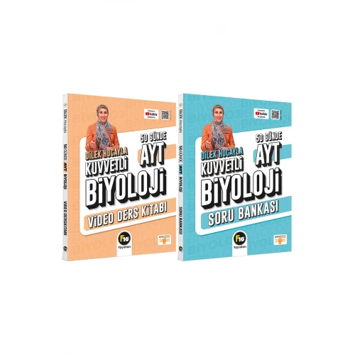 Dilek Hocayla 50 Günde AYT Biyoloji Video Ders Kitabı & Soru Bankası Seti Dilek Hocayla 50 Günde AYT Biyoloji Video Ders Kitabı & Soru Bankası Seti