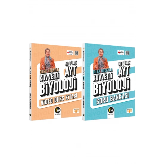 Dilek Hocayla 50 Günde AYT Biyoloji Video Ders Kitabı & Soru Bankası Seti