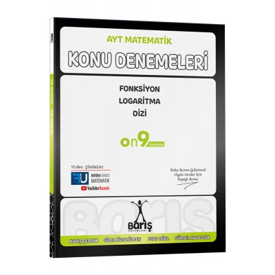 Barış Yayınları AYT Matematik Fonksiyon Logaritma Dizi Konu Denemeleri