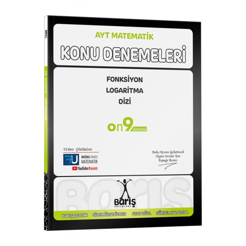 Barış Yayınları AYT Matematik Fonksiyon Logaritma Dizi Konu Denemeleri