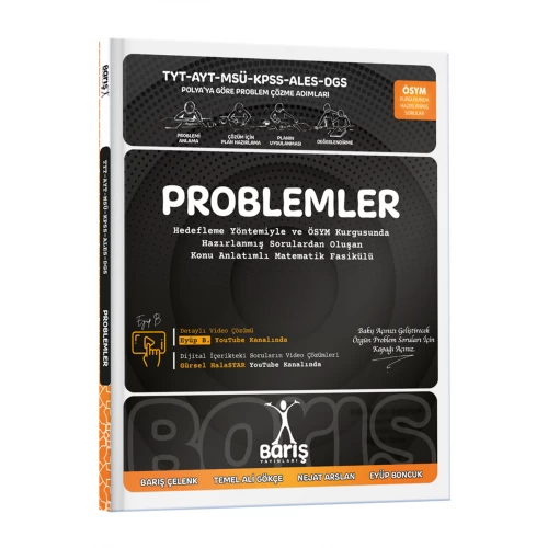 Barış Yayınları TYT-AYT-MSÜ-KPSS-ALES-DGS Problemler Soru Bankası