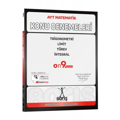 Barış Yayınları AYT Matematik Trigonometri Limit Türev İntegral Konu Denemeleri