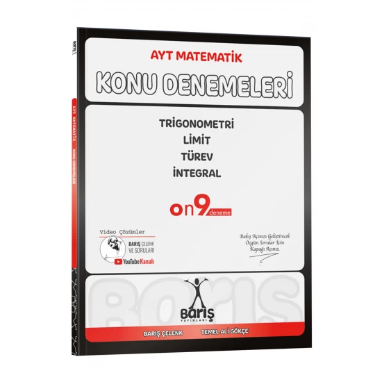 Barış Yayınları AYT Matematik Trigonometri Limit Türev İntegral Konu Denemeleri