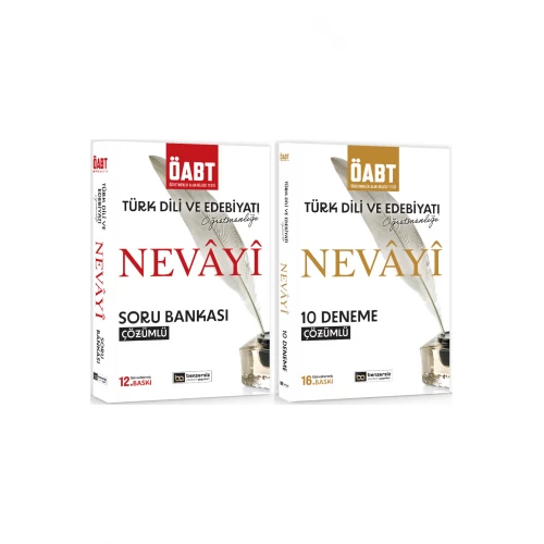 KPSS ÖABT Nevayi Türk Dili ve Edebiyatı Öğretmenliği Soru Bankası ve 10 Fasikül Deneme Seti Benzersiz Akademi Yayınları