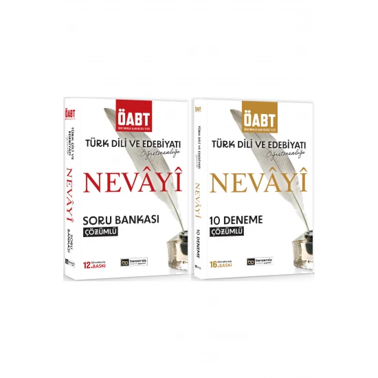 KPSS ÖABT Nevayi Türk Dili ve Edebiyatı Öğretmenliği Soru Bankası ve 10 Fasikül Deneme Seti Benzersiz Akademi Yayınları