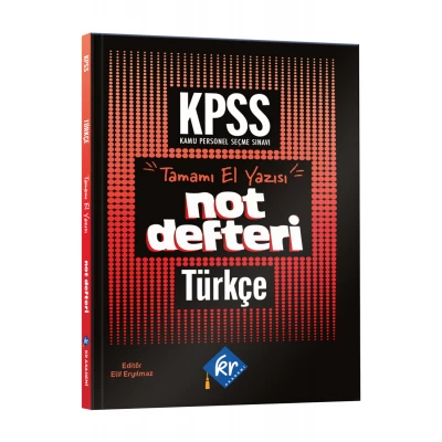 2026 Önlisans - Lise KPSS Türkçe Konu Anlatımlı Not Defteri KR Akademi Yayınları