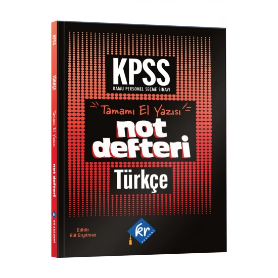KPSS Türkçe Konu Anlatımlı Not Defteri KR Akademi Yayınları