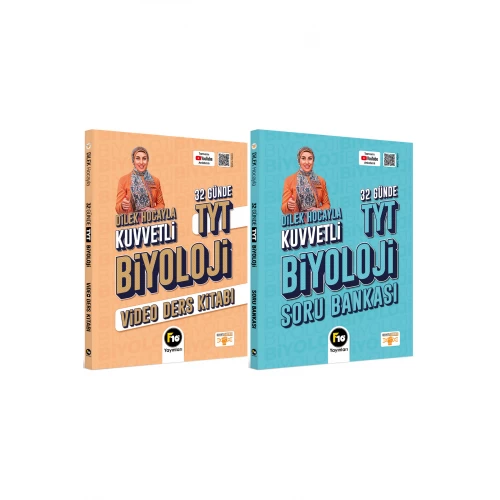 Dilek Hocayla 32 Günde TYT Biyoloji Video Ders Kitabı & Soru Bankası Seti Dilek Hocayla 32 Günde TYT Biyoloji Video Ders Kitabı & Soru Bankası Seti