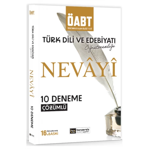 KPSS ÖABT Nevayi Türk Dili ve Edebiyatı Öğretmenliği 10 Fasikül Deneme Çözümlü Benzersiz Akademi Yayınları
