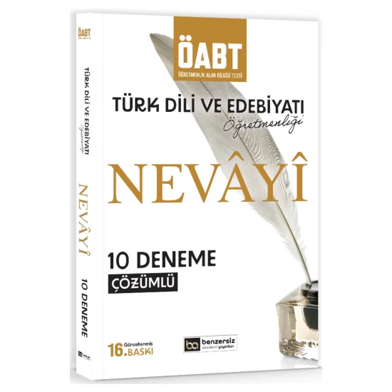 KPSS ÖABT Nevayi Türk Dili ve Edebiyatı Öğretmenliği 10 Fasikül Deneme Çözümlü Benzersiz Akademi Yayınları
