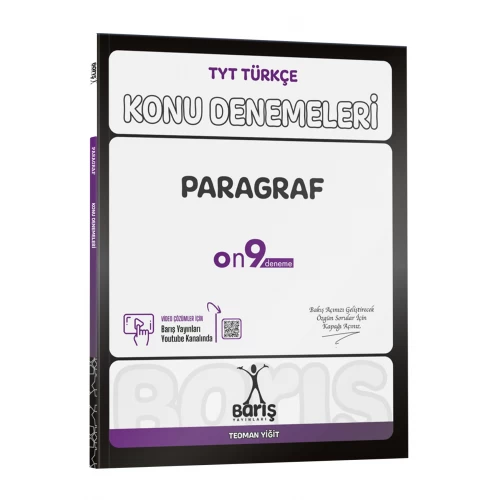 Barış Yayınları TYT Türkçe Paragraf Konu Denemeleri Barış Yayınları TYT Türkçe Paragraf Konu Denemeleri