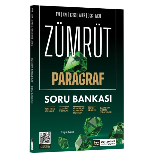 TYT AYT KPSS ALES DGS MSÜ Zümrüt Paragraf Soru Bankası Benzersiz Akademi Yayınları