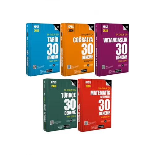Pegem Akademi 2026 KPSS Genel Kültür Genel Yetenek 150 Deneme 5'li Set Pegem Akademi 2026 KPSS Genel Kültür Genel Yetenek 150 Deneme 5'li Set