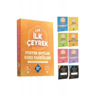 LGS İlk Çeyrek Poster Notlar Soru Fasikülleri (1. Çeyrek) KR Akademi Yayınları