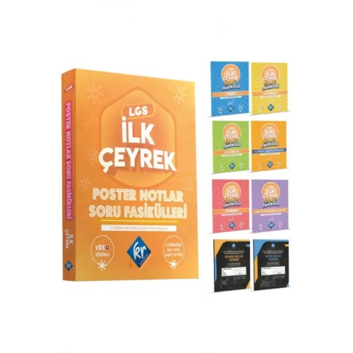 LGS İlk Çeyrek Poster Notlar Soru Fasikülleri (1. Çeyrek) KR Akademi Yayınları