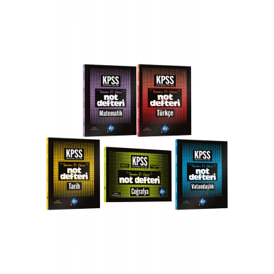 2026 Lise Ön Lisans KPSS Genel Yetenek Genel Kültür Konu Anlatımlı Not Defteri Seti KR Akademi Yayınları