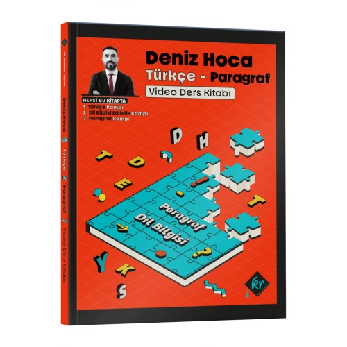 Deniz Hoca Tüm Sınavlar İçin Türkçe Video Ders Kitabı KR Akademi Yayınları