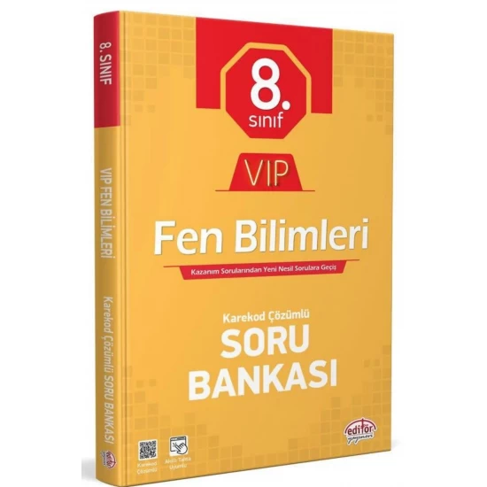 8. Sınıf VIP Fen Bilimleri Soru Bankası Editör Yayınları