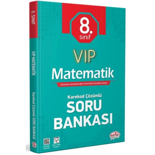 8. Sınıf VIP Matematik Soru Bankası Editör Yayınları