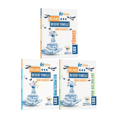 KR Plus LGS Relaks Türkçe - Matematik - Fen Bilimleri Soru Fasikülü 3'lü Set