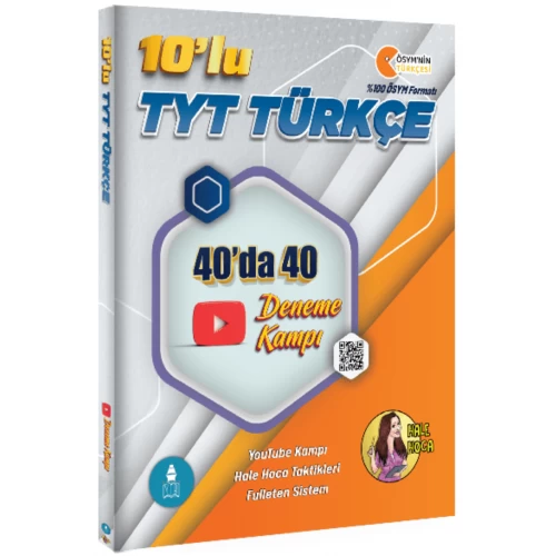 Gezgin Türkçe Hale Hoca 10'lu TYT Türkçe 40'ta 40 Deneme Kampı