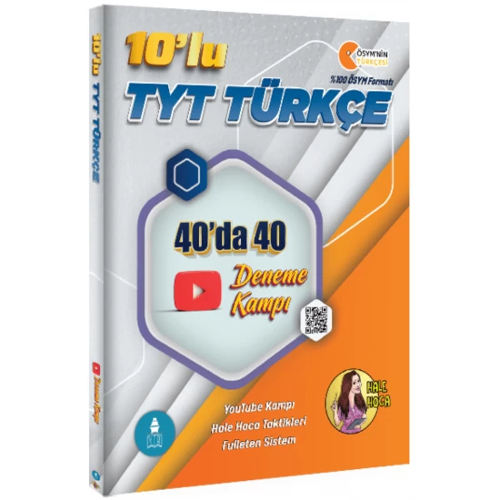 Gezgin Türkçe Hale Hoca 10'lu TYT Türkçe 40'ta 40 Deneme Kampı