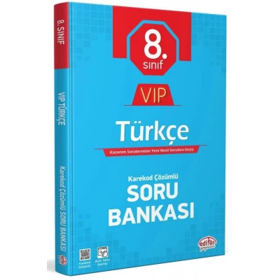 8. Sınıf VIP Türkçe Soru Bankası Editör Yayınları