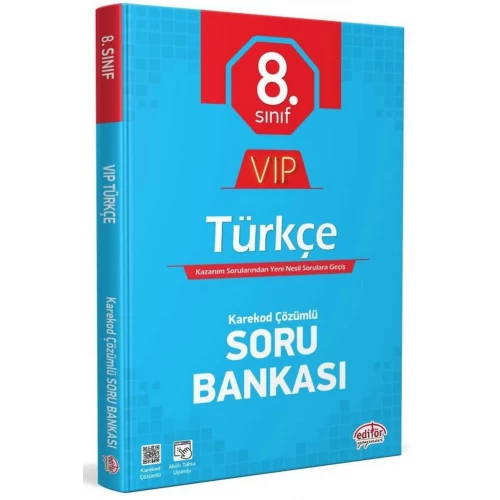 8. Sınıf VIP Türkçe Soru Bankası Editör Yayınları 8. Sınıf VIP Türkçe Soru Bankası Editör Yayınları