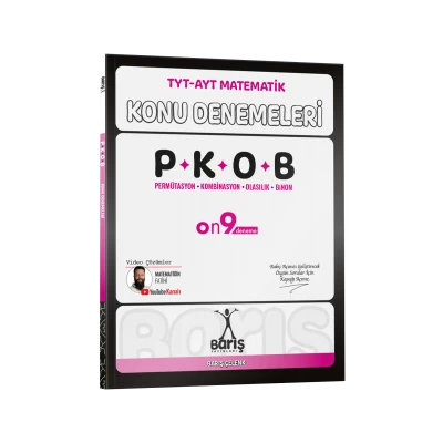 Barış Yayınları TYT-AYT Matematik Permütasyon Kombinasyon Olasılık Binom Konu Denemeleri