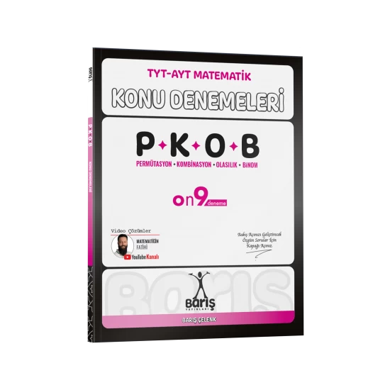 Barış Yayınları TYT-AYT Matematik Permütasyon Kombinasyon Olasılık Binom Konu Denemeleri