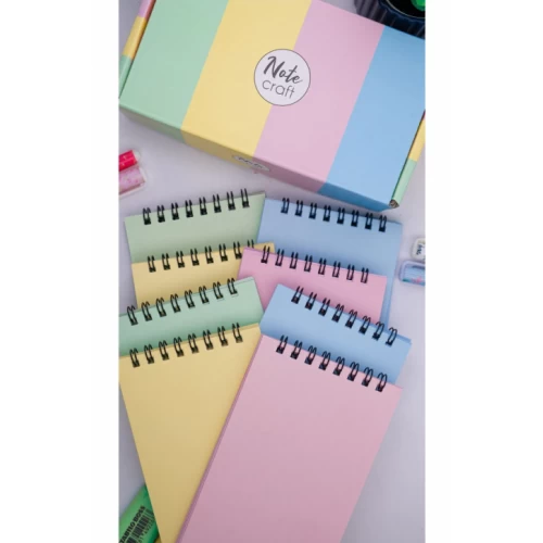 Dream Notes 9x15cm 8'li Çizgisiz Not Defteri Seti - Renkli Kutu