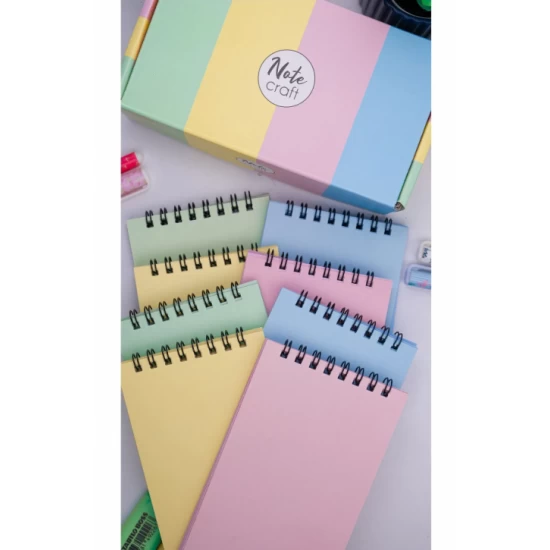 Dream Notes 9x15cm 8'li Çizgisiz Not Defteri Seti - Renkli Kutu