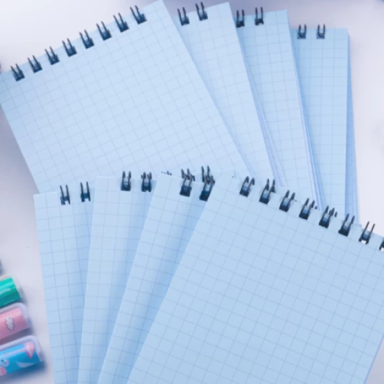 Dream Notes 9x15cm 8'li Kareli Not Defteri Seti - Mavi