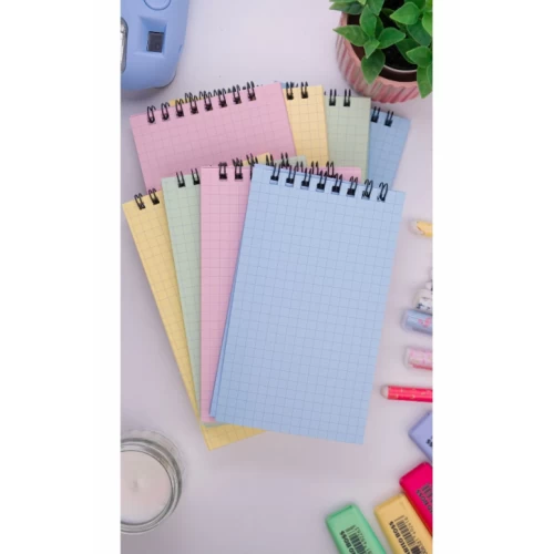 Dream Notes 9x15cm 8'li Kareli Not Defteri Seti - Renkli Kutu