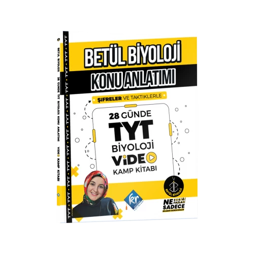 Betül Biyoloji Konu Anlatımı 28 Günde TYT Biyoloji Video Kamp Kitabı