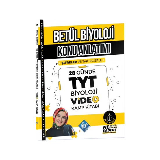 Betül Biyoloji Konu Anlatımı 28 Günde TYT Biyoloji Video Kamp Kitabı