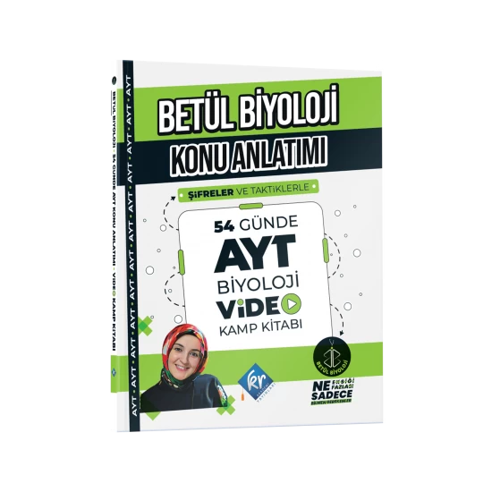Betül Biyoloji Konu Anlatımı 54 Günde AYT Biyoloji Video Kamp Kitabı